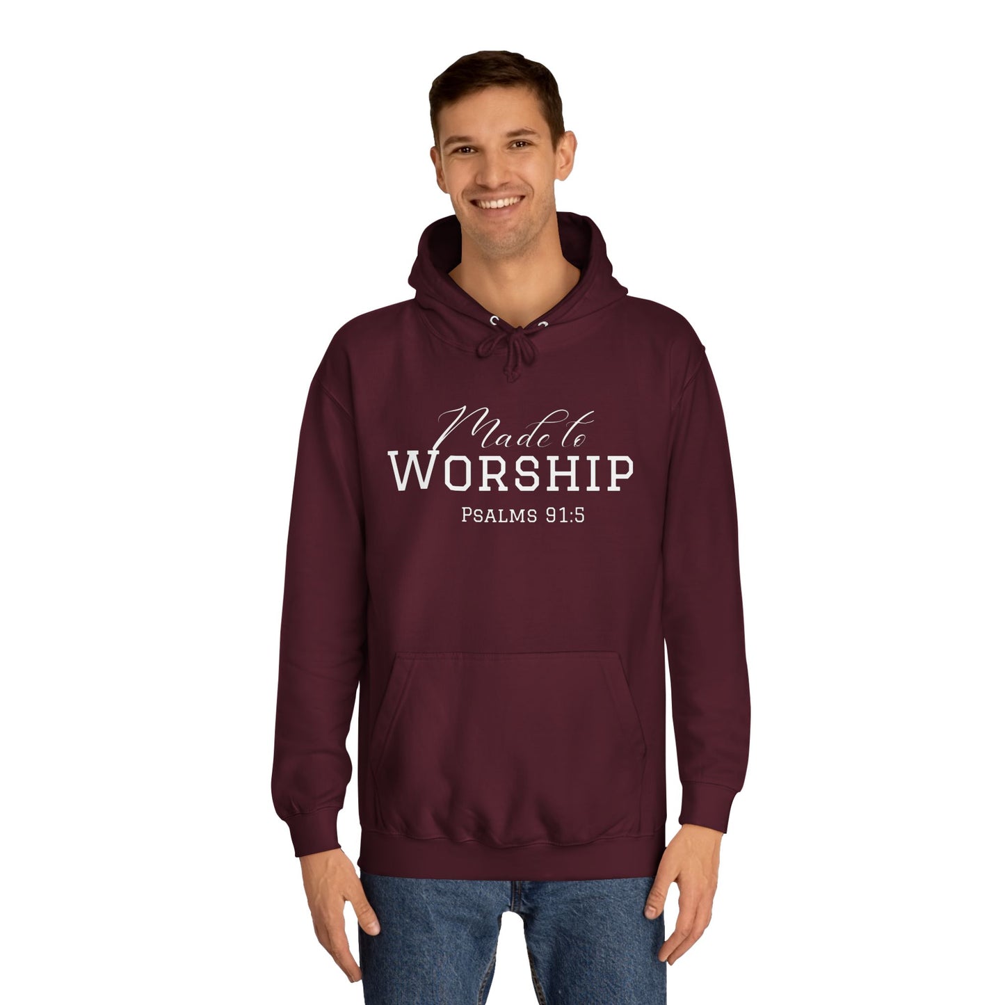 Made to Worship Unisex College Hoodie